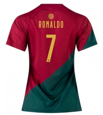 Lacne Ženy Futbalové dres Portugalsko Cristiano Ronaldo #7 MS 2022 Krátky Rukáv - Domáci